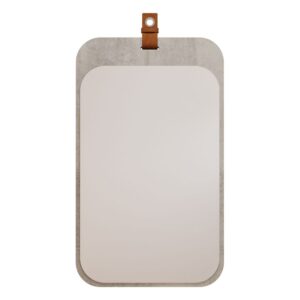 Espelheira para Banheiro Monet 80,5x40cm Cimento MGM Móveis