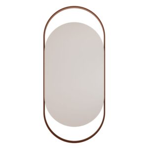 Espelheira para Banheiro Lumini 87,5x41cm Freijó/Cobre MGM Móveis