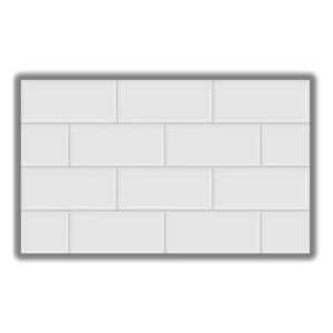 Revestimento York Branco Retificado Acetinado Branco 39×75 2,06m2