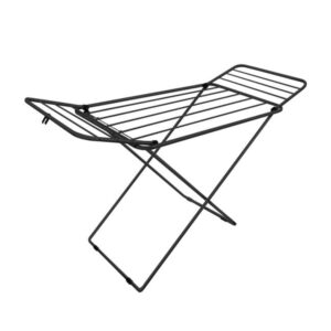 Varal de Chão Ravenna com Abas Aço Black 1,22x80x46cm Secalux