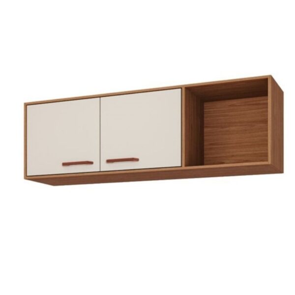 Armário Aéreo para Cozinha Silm 113x40x30cm MDF MGM Móveis