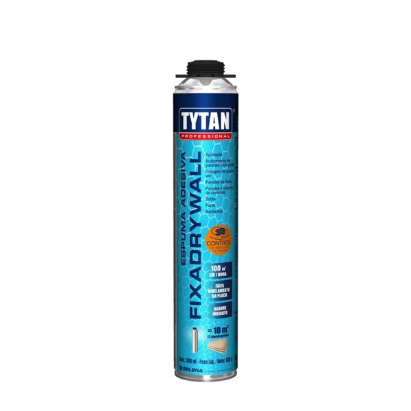 Espuma Adesiva Fixa Drywall 835g / 830ml Tytan