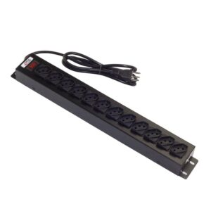 Régua Extensora com 12 Tomadas 10A e Cabo de 1,5 Metros Force Line