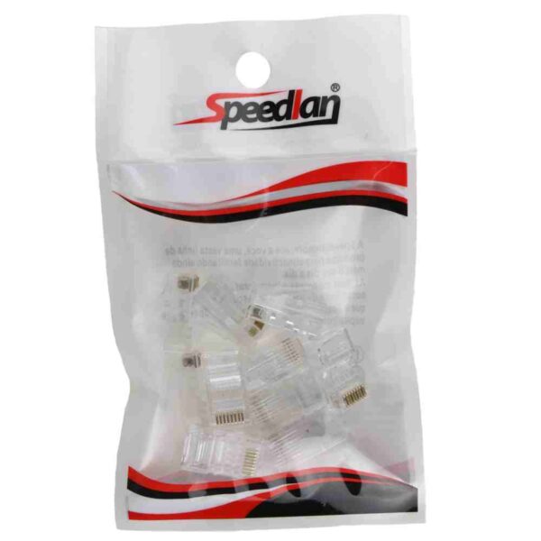 Conector RJ45 CAT6 com 10 peças Dualcomp