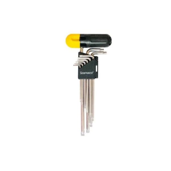 Jogo Chave Torx T10 – T50 9Peças Stamaco