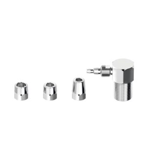 Adaptador para Filtro de Água Parede Latão 1/2X1/4X1/8″ Cromado Censi