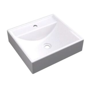 Cuba de Apoio Sintética Quadrada Ravena Plus Branca 39,5×39,5cm MGM