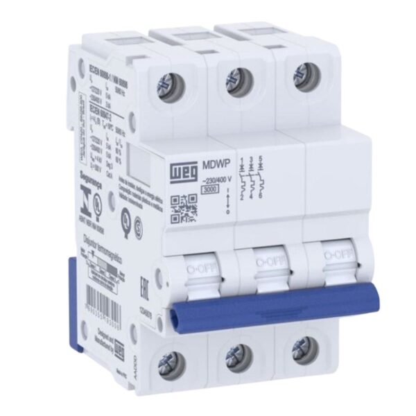 Mini Disjuntor Tripolar 50A Curva C Weg