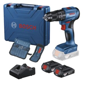 Furadeira Parafusadeira de Impacto 1/2″ 18V 2Bat + 23 acs GSB185 Bosch