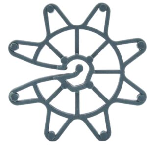 Espaçador Circular Preto Pacote com 50 Unidades Construmarcas