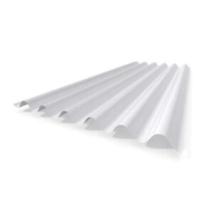 Telha Trapézio Polipropileno Leitosa 1,1mm 3×1,05m Lux Telhas