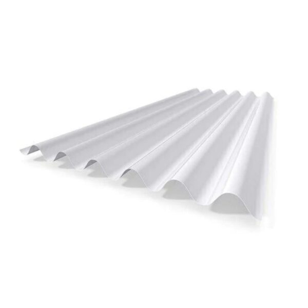 Telha Trapézio Polipropileno Leitosa 1,1mm 3×1,05m Lux Telhas