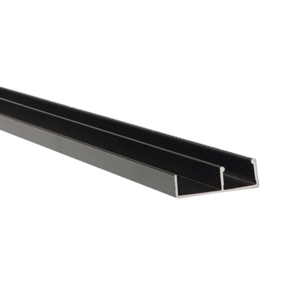 Perfil Arremate Preto para Acabamento Barra 3m Lux