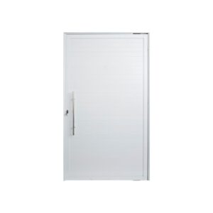 Porta Lambril Alumínio Branco com Puxador 210x100cm Lux