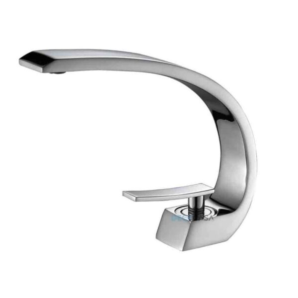 Monocomando para Banheiro Mesa Bica Alta Cromado Lua Luxo