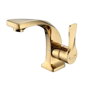 Monocomando para Banheiro Mesa Bica Baixa Dourado Luxo