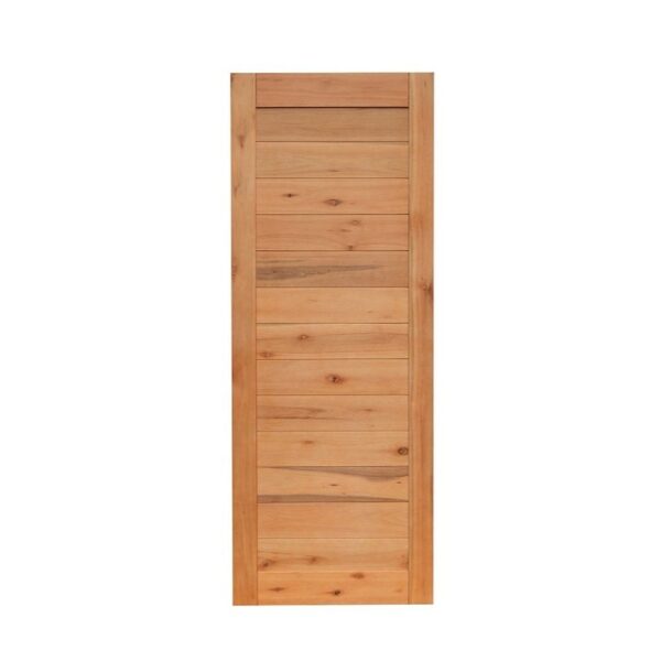 Folha de Porta Frisada Eucalipto Maciça 15 Réguas Reck