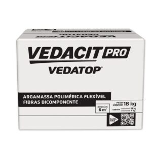 Argamassa Polimérica Flexível Bicomponente Vedatop 18Kg Vedacit Pro