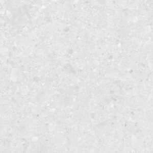 Porcelanato Terrazine Bianco Retificado Acetinado Cinza 72x72cm 2,59m2