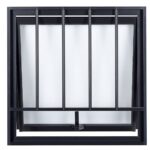 Maxim-ar Vidro Boreal com Grade Alumínio Preto Proex