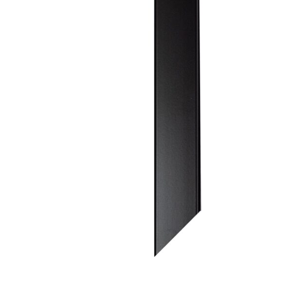 Perfil Arremate para Acabamento Preto 3mm Barra com 3m