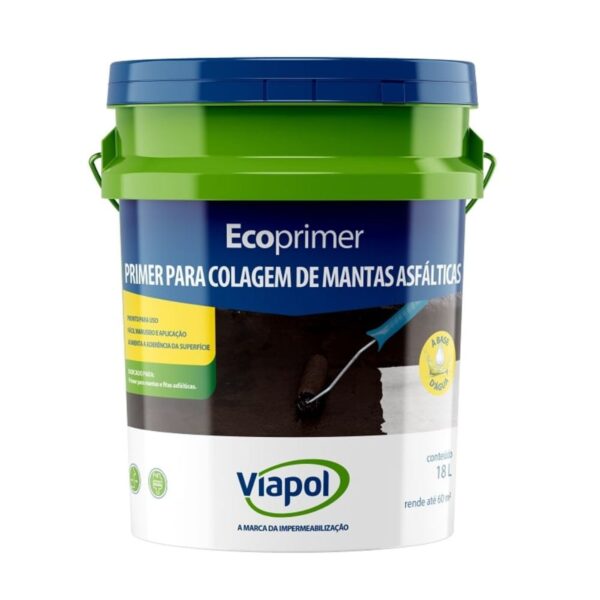 Primer Asfáltico para Mantas Base Água Ecoprimer Viapol
