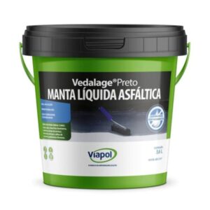 Manta Líquida Acrílica Impermeabilizante Vedalage Preto Viapol
