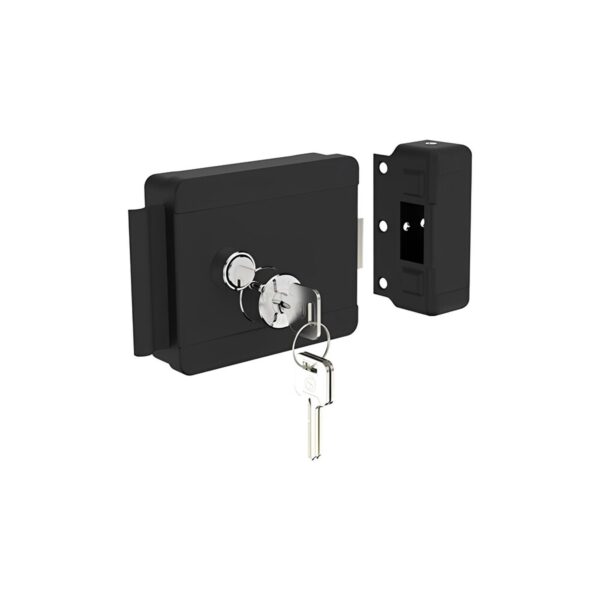 Fechadura Elétrica com Botão 12V Cilindro Bipartido Direita/Esquerda