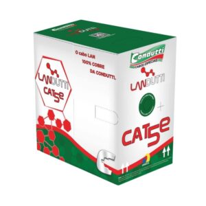 Cabo de Rede UTP CAT5E 4Px24AWG 100MHz CMX Azul 305 Metros Condutti