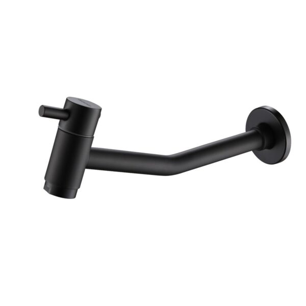 Torneira para Banheiro 1/4V Preto Água Fria