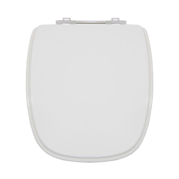 Assento Sanitário Like/City/Angra Branco MDF Laqueado Quadrado