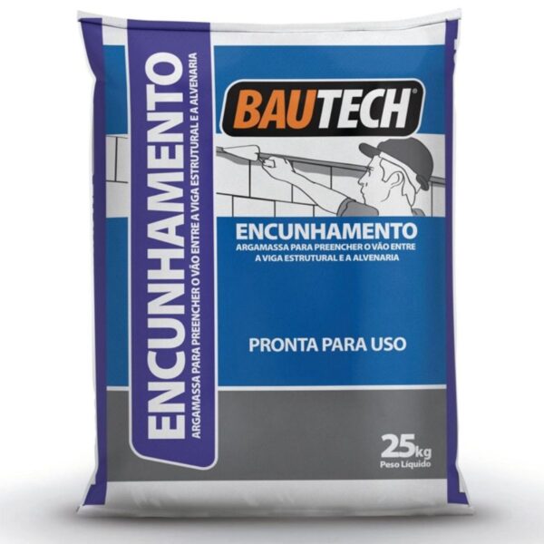 Argamassa para Encunhamento Estrutural e Alvenaria 25Kg Bautech