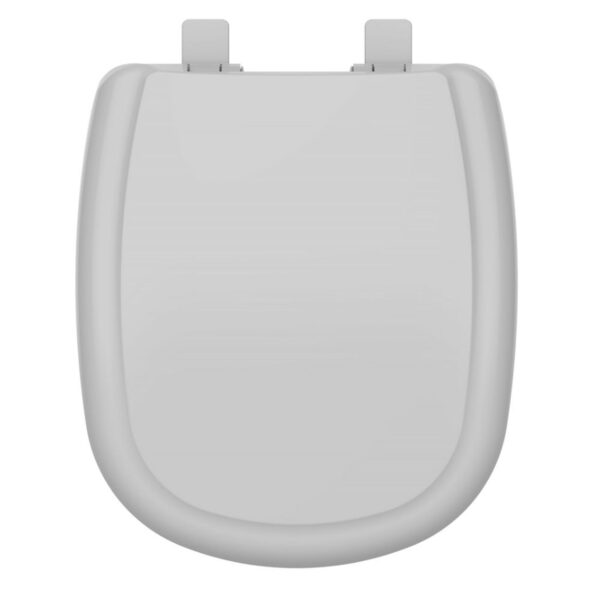 Assento Sanitário Convencional Premium PP Quadrado Cinza