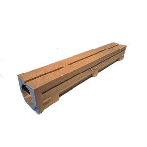 Canal e Grelha Concreto Monoblock Slimline B125 14,6×14,6x100cm Aco