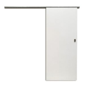 Kit Porta de Correr Colmeia Max Trilho Alumínio Natural Godoi