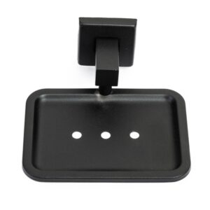 Saboneteira para Fixar Inox Quadra Preto Fosco
