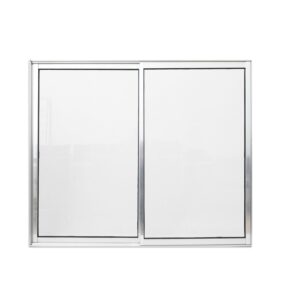 Janela de Correr 2 Folhas sem Grade Alumínio Brilhante Lux