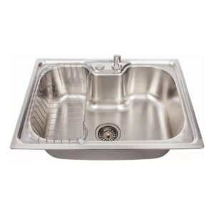 Cuba de Sobrepor Retangular Aço Inox Acetinado Gourmet Deckcasa