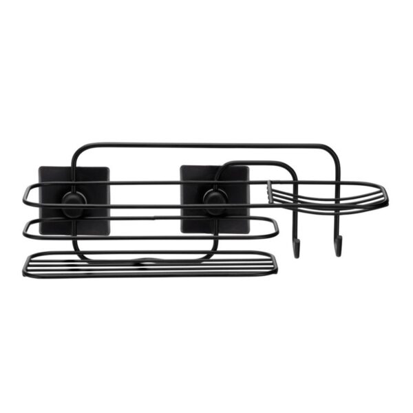 Porta Shampoo com Saboneteira para Banheiro Aço Inox 30x10cm Arthi