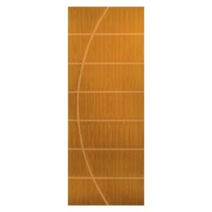 Folha de Porta Frisada Colmeia Neblina Melamínica Mogno MGM