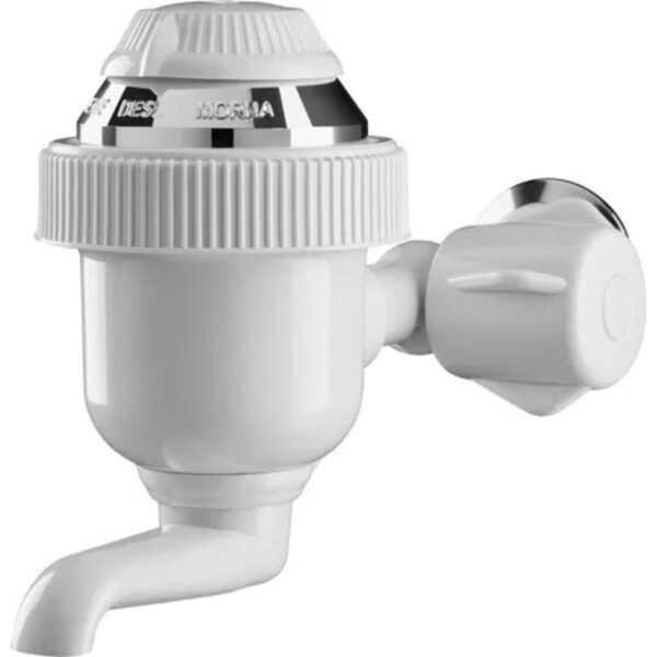 Torneira Elétrica Bica Baixa de Parede Branca 220V 4400W Sintex