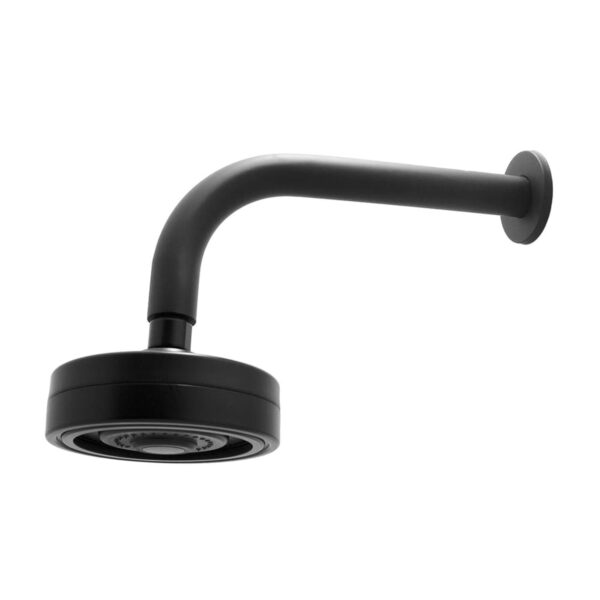 Chuveiro Redondo Preto Parede Autolimpante Bognar