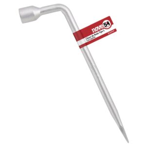 Chave de Roda Tipo L com Espátula Aço Carbono Zincado Nove54