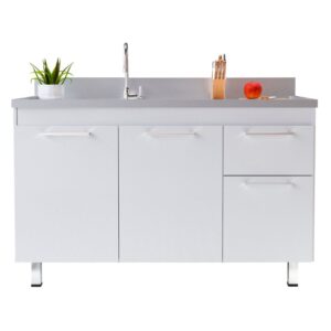 Gabinete para Cozinha Kaus Branco 114x84x53cm Cerocha