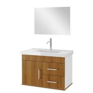 Kit Gabinete para Banheiro Mobi Freijó 63cm Astral Design