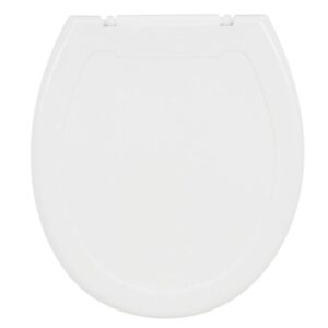 Assento Sanitário para Banheiro Público Universal PE Oval Branco