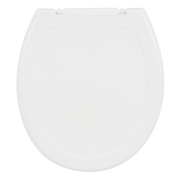 Assento Sanitário para Banheiro Público Universal PE Oval Branco