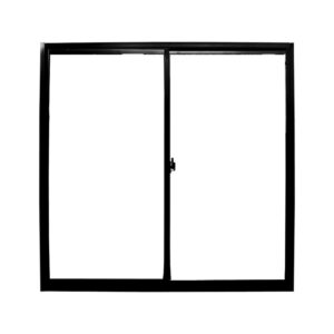 Janela de Correr 2 Folhas sem Grade Alumínio Preto Quality