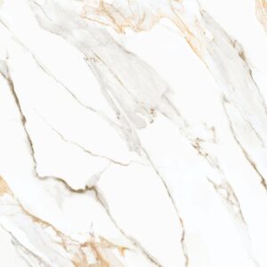 Porcelanato Calacata Oro Retificado Polido Branco 75x75cm 1,69m2