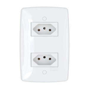 Conjunto 2 Tomadas 2P+T 10A 4×2 Finesse Plus B.Lux